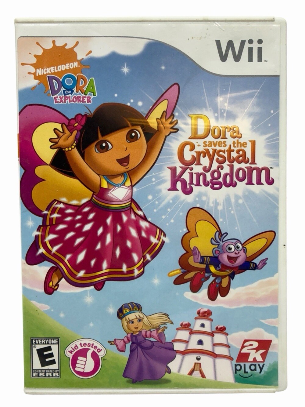 Dora Saves the Crystal Kingdom Nintendo Wii 2009 CIB Complete w/ Manual 2K